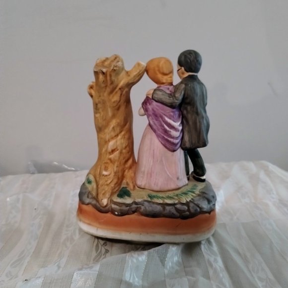 A Price Import Revolving Old Couple Music Figure 1970s - Picture 4 of 5